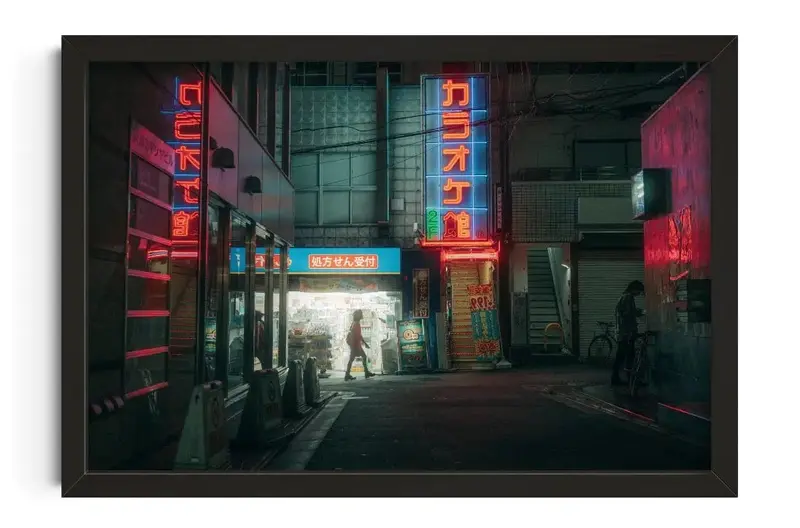 Neon Japanese Alleyway 1
