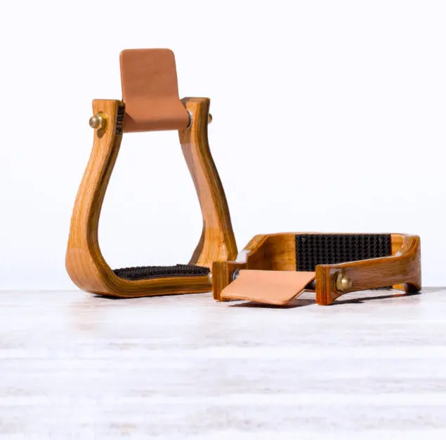 Nettles Barrel Racer Stirrup- Rustic Wrangler 1