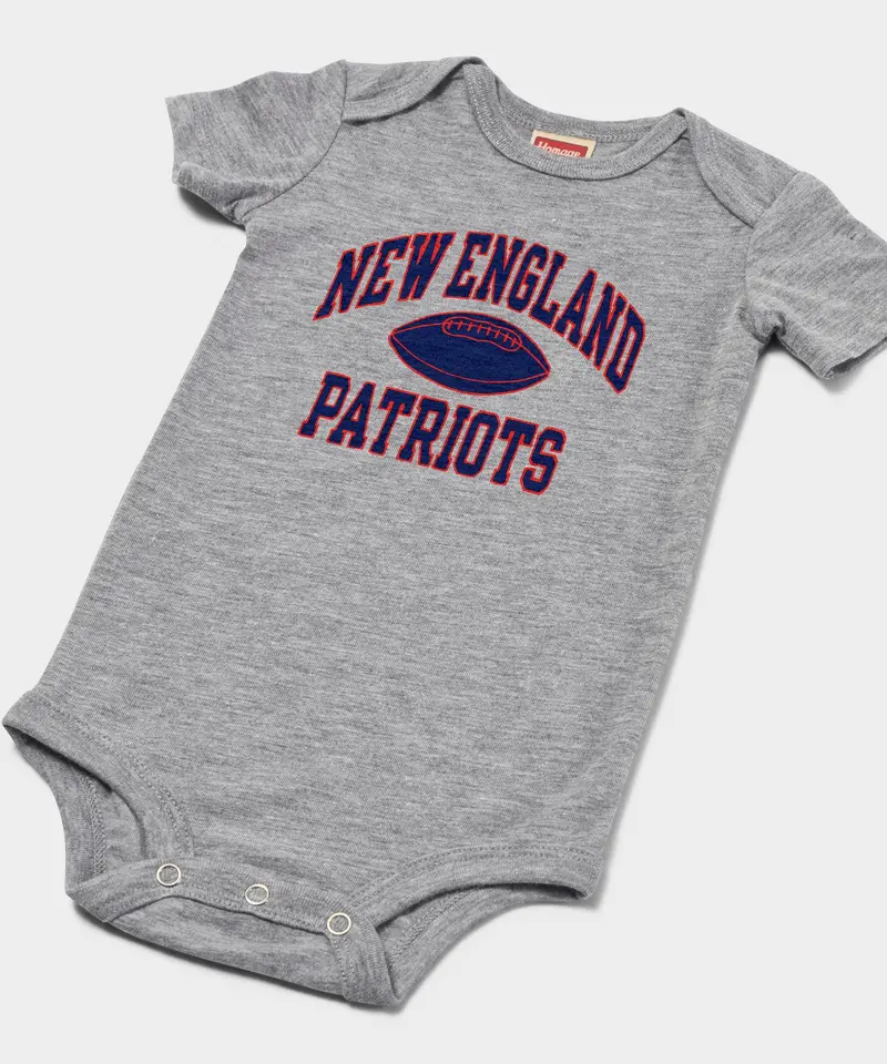 New England Patriots Gridiron Baby One Piece 2