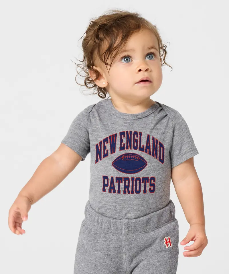 New England Patriots Gridiron Baby One Piece 3