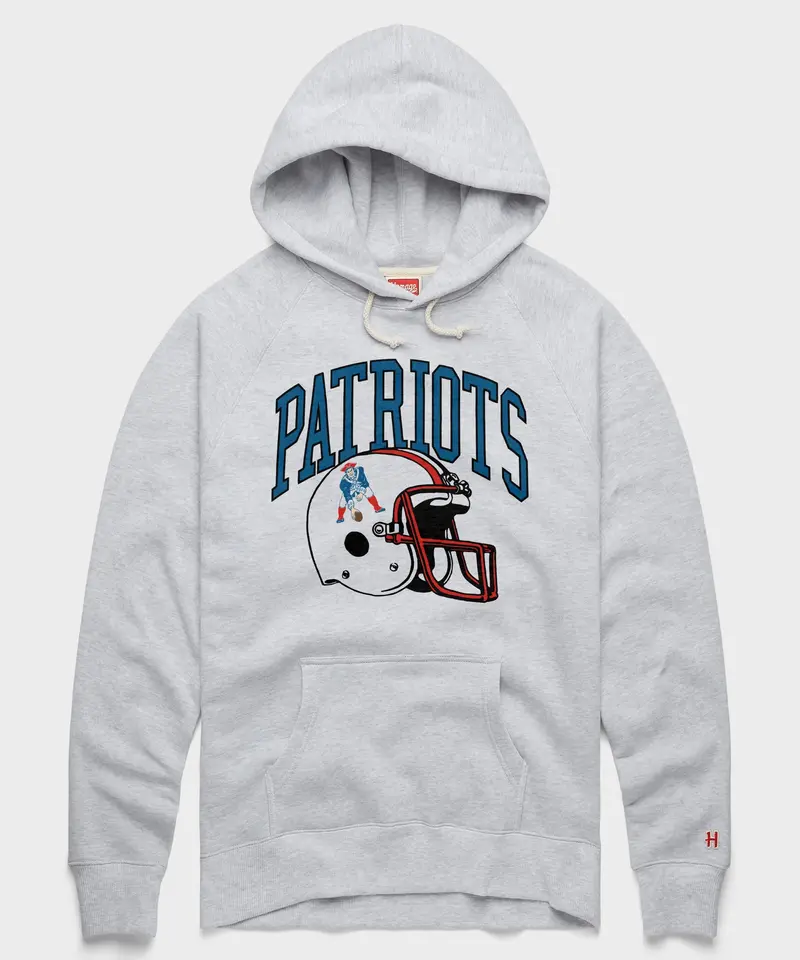 New England Patriots Helmet Retro Hoodie 1