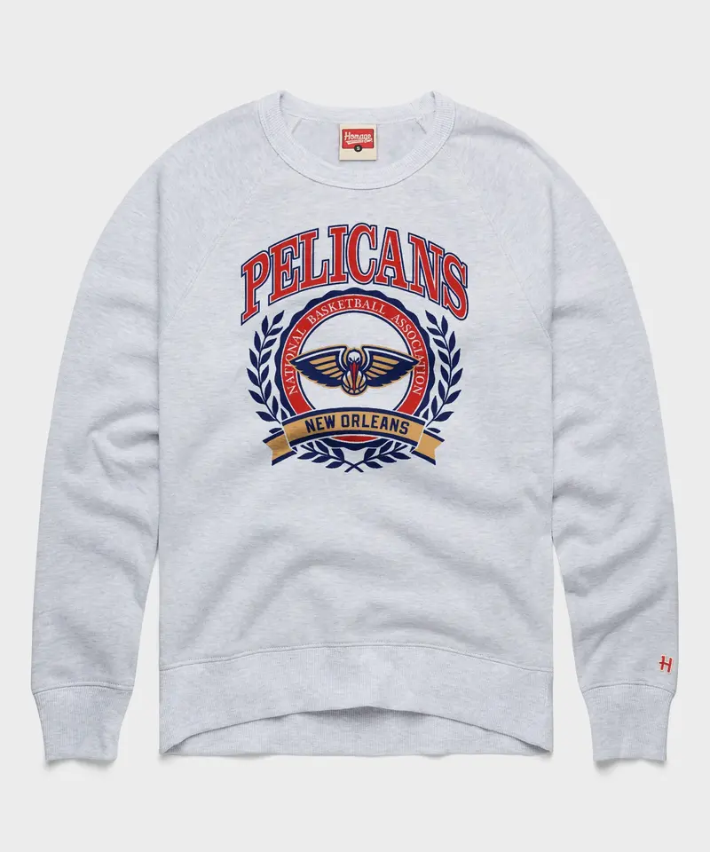 New Orleans Pelicans Crest Crewneck 1