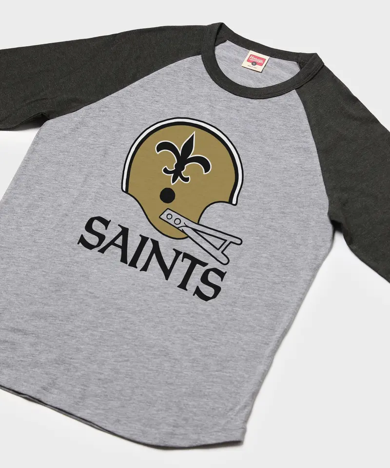 New Orleans Saints Big Helmet Raglan 2
