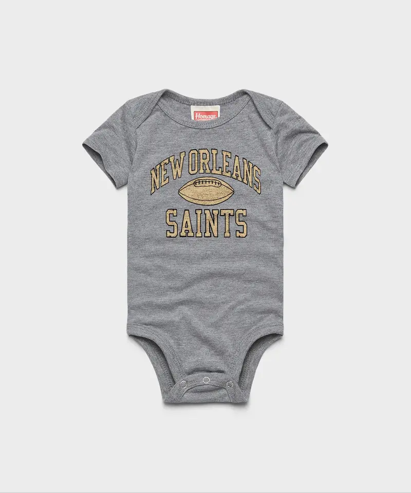 New Orleans Saints Gridiron Baby One Piece 1