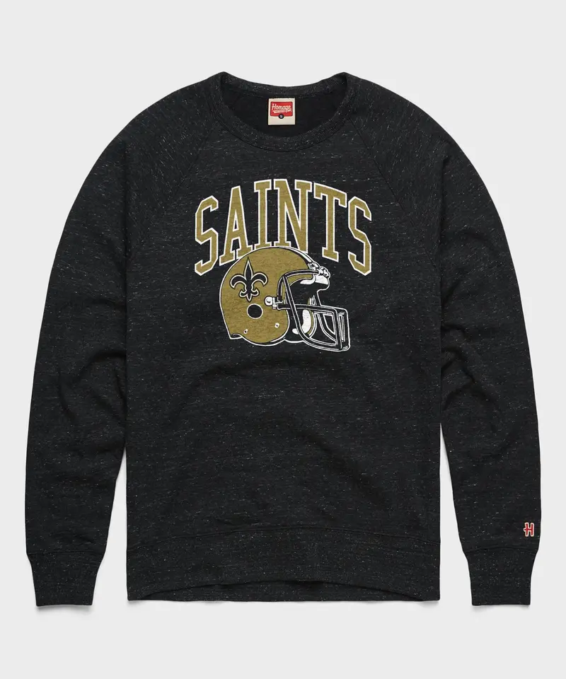 New Orleans Saints Helmet Crewneck 1