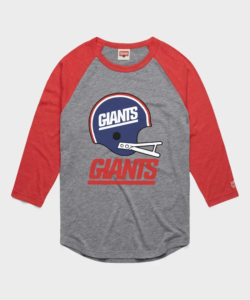 New York Giants Big Helmet Raglan 1