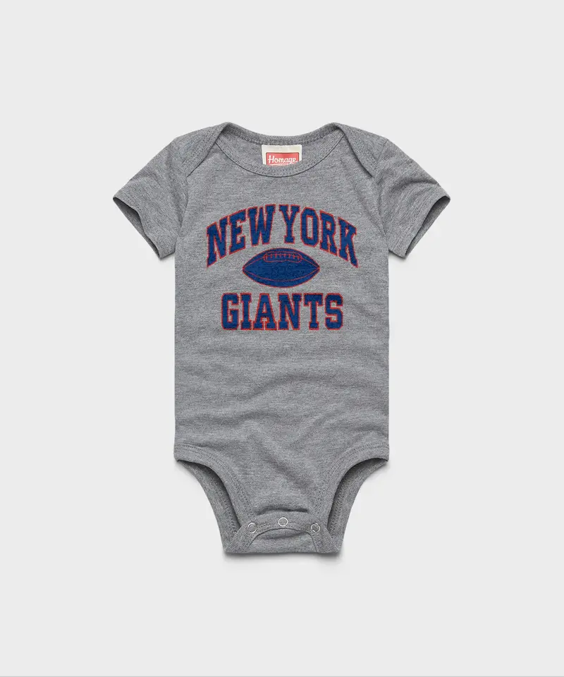 New York Giants Gridiron Baby One Piece 1