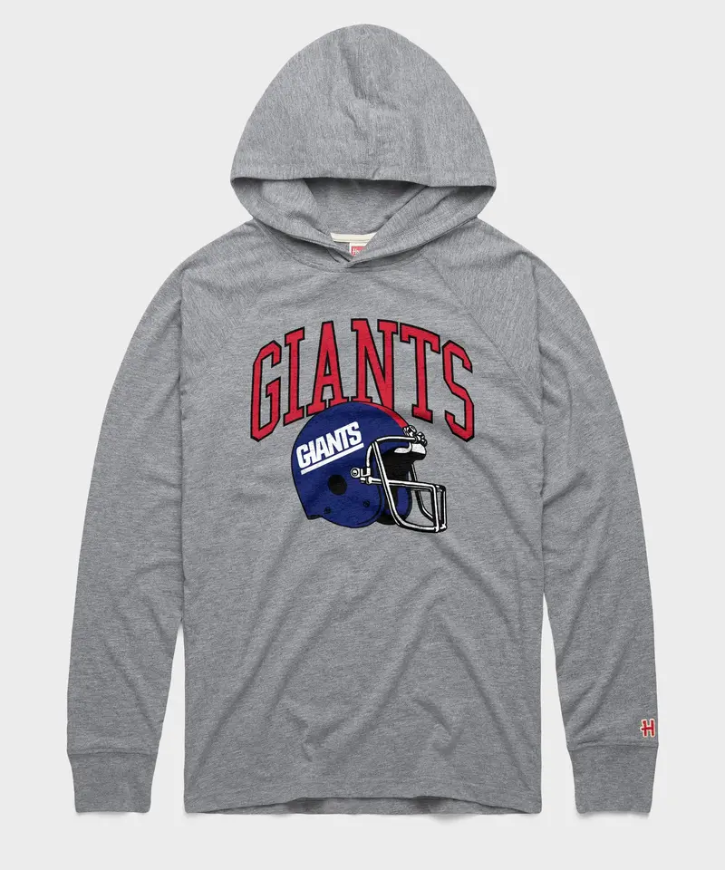 New York Giants Helmet Retro Lightweight Hoodie 1