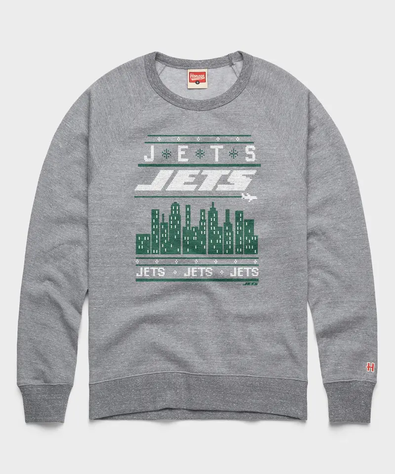 New York Jets Holiday Crewneck 1