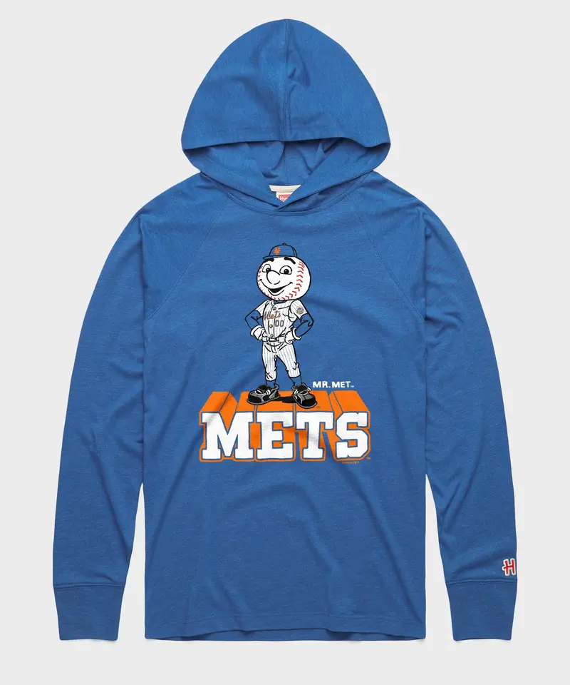 New York Mets Mr. Met Lightweight Hoodie 1