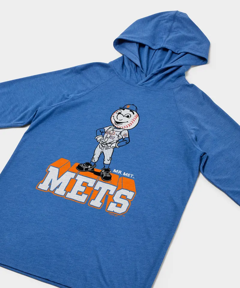 New York Mets Mr. Met Lightweight Hoodie 2
