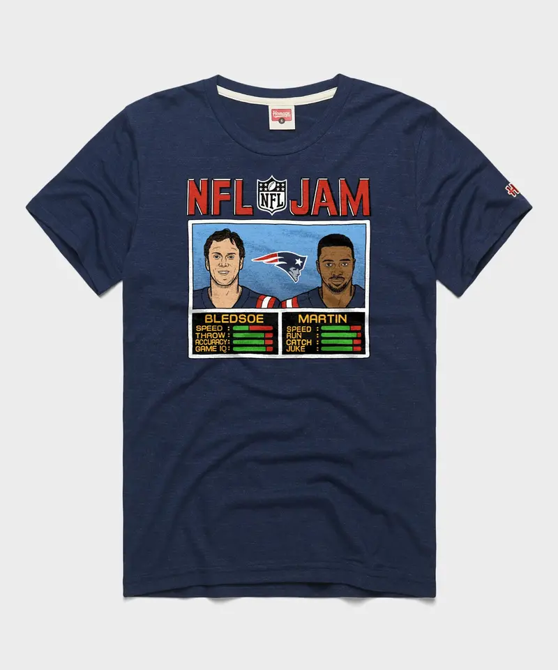 Nfl Jam Patriots Bledsoe And Martin 1