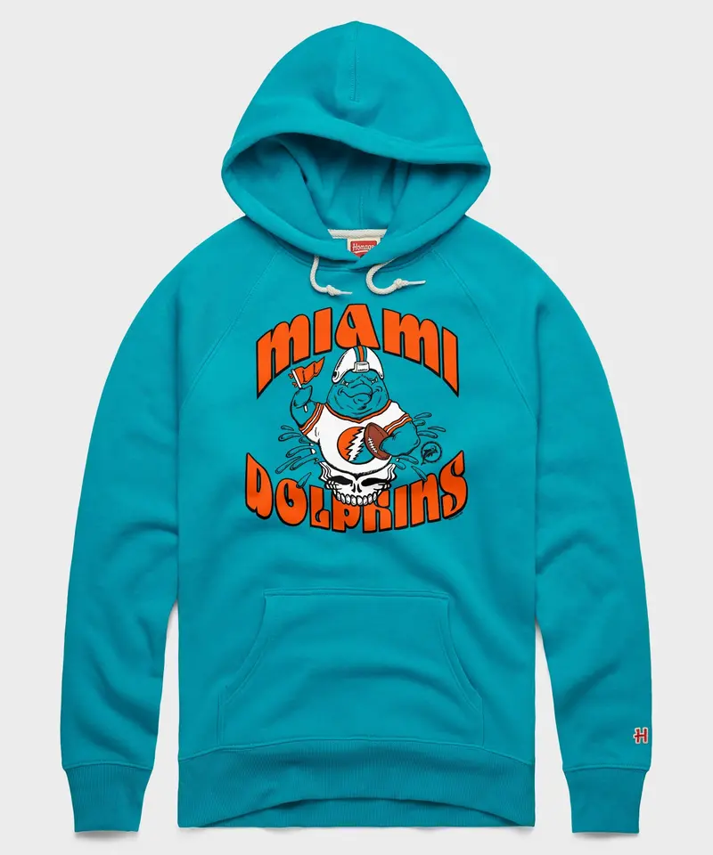 Nfl X Grateful Dead X Dolphins Hoodie 1