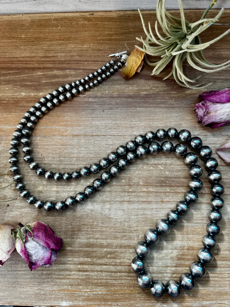 Nfr Collection Necklace – Graduated Sterling Silver Pearls 6Mm To 16Mm – 45" 1