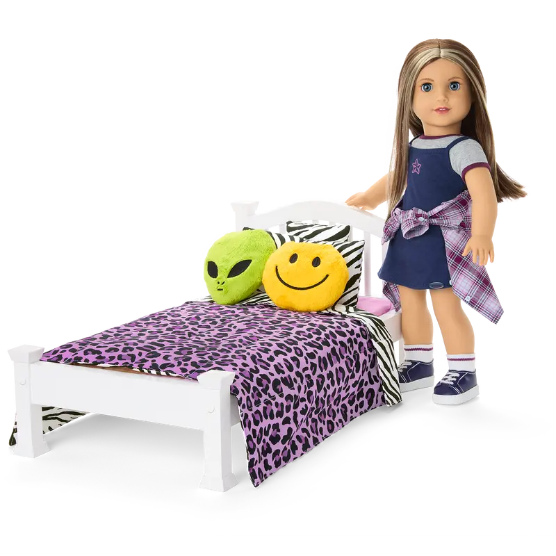 Nicki’S™ Bed & Animal-Print Bedding Set For 18-Inch Dolls (Historical Characters) 2