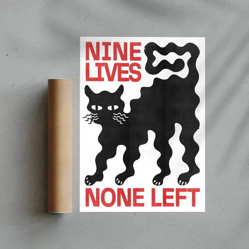 Nine Lives - Unframed 2