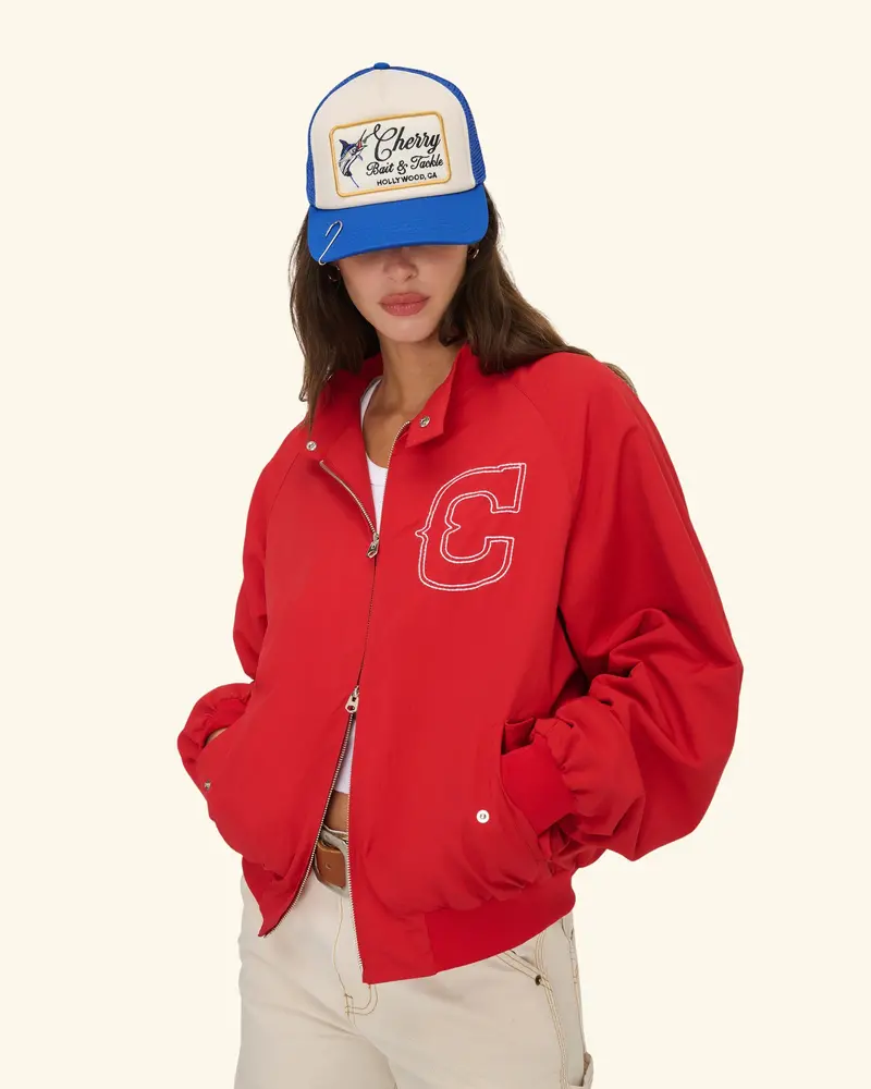 Nylon Championship Jacket (Red) 3