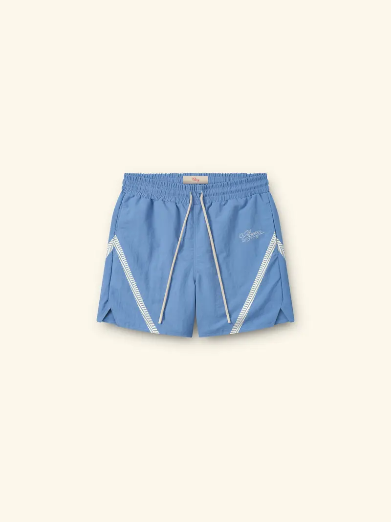 Nylon Running Shorts (Steel Blue) 1