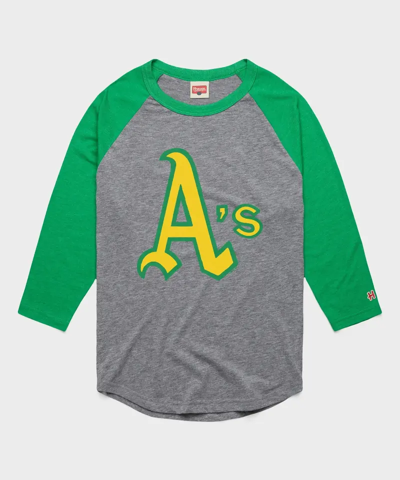 Oakland Athletics Jersey Logo '70 Raglan 1