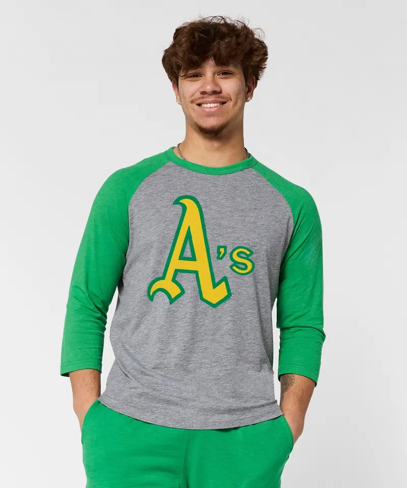 Oakland Athletics Jersey Logo '70 Raglan 3
