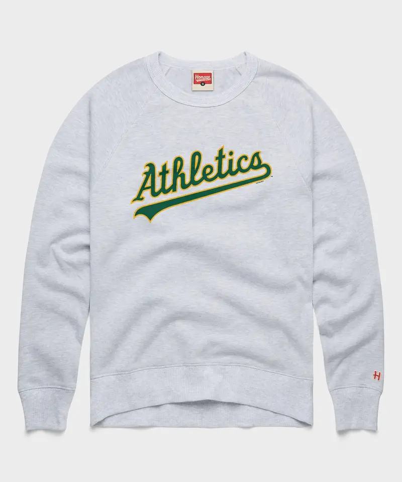 Oakland Athletics Jersey Logo '93 Crewneck 1