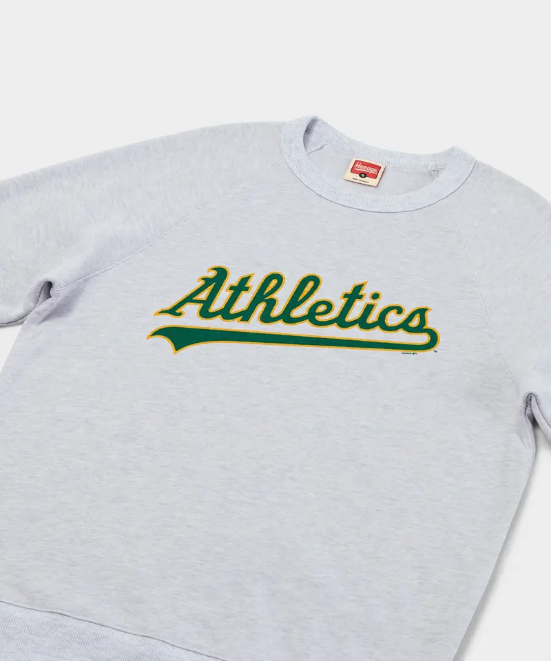 Oakland Athletics Jersey Logo '93 Crewneck 2