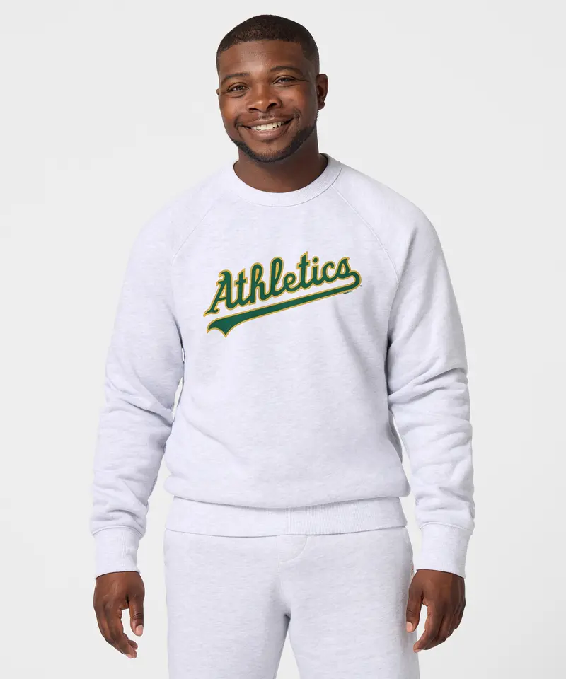Oakland Athletics Jersey Logo '93 Crewneck 3