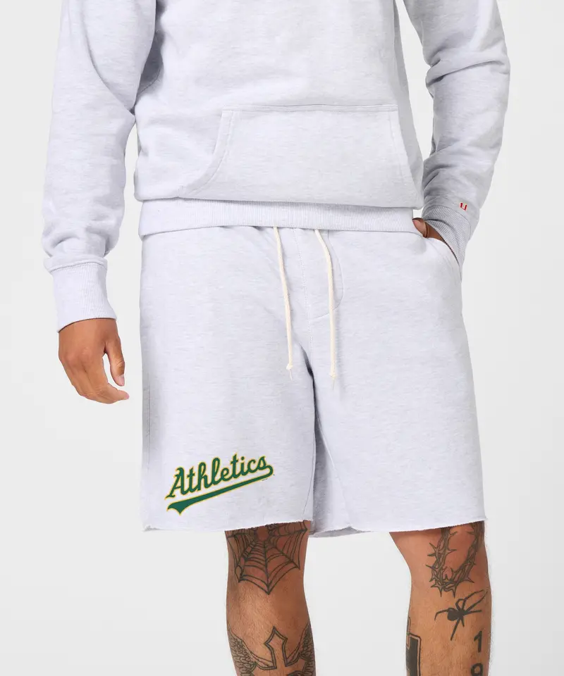 Oakland Athletics Jersey Logo '93 Sweat Shorts 3