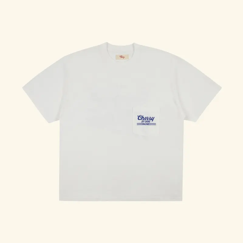 Offshore Boxy Pocket T-Shirt (Vintage White) 1