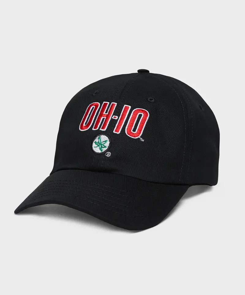Oh-Io Buckeye Leaf Dad Hat 1