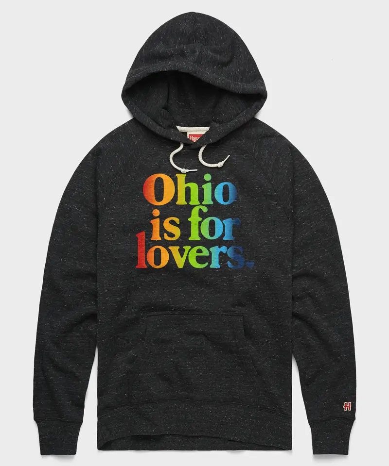 Ohio Is For Lovers Rainbow Hoodie 1