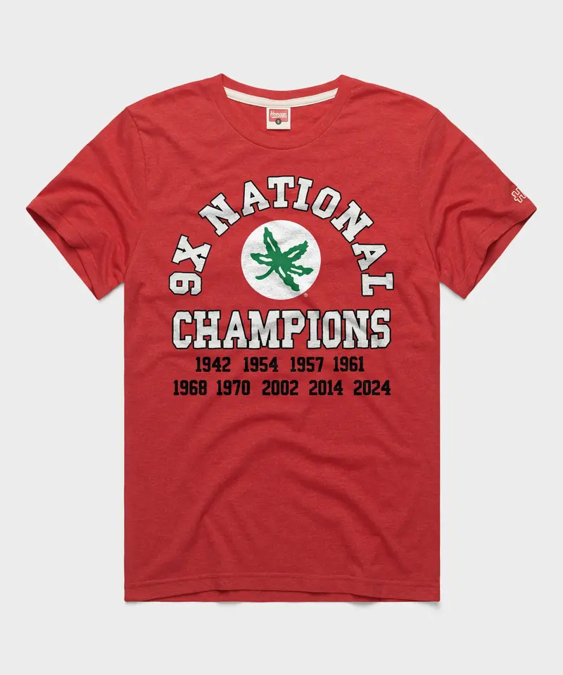 Ohio State 9X National Champions 1