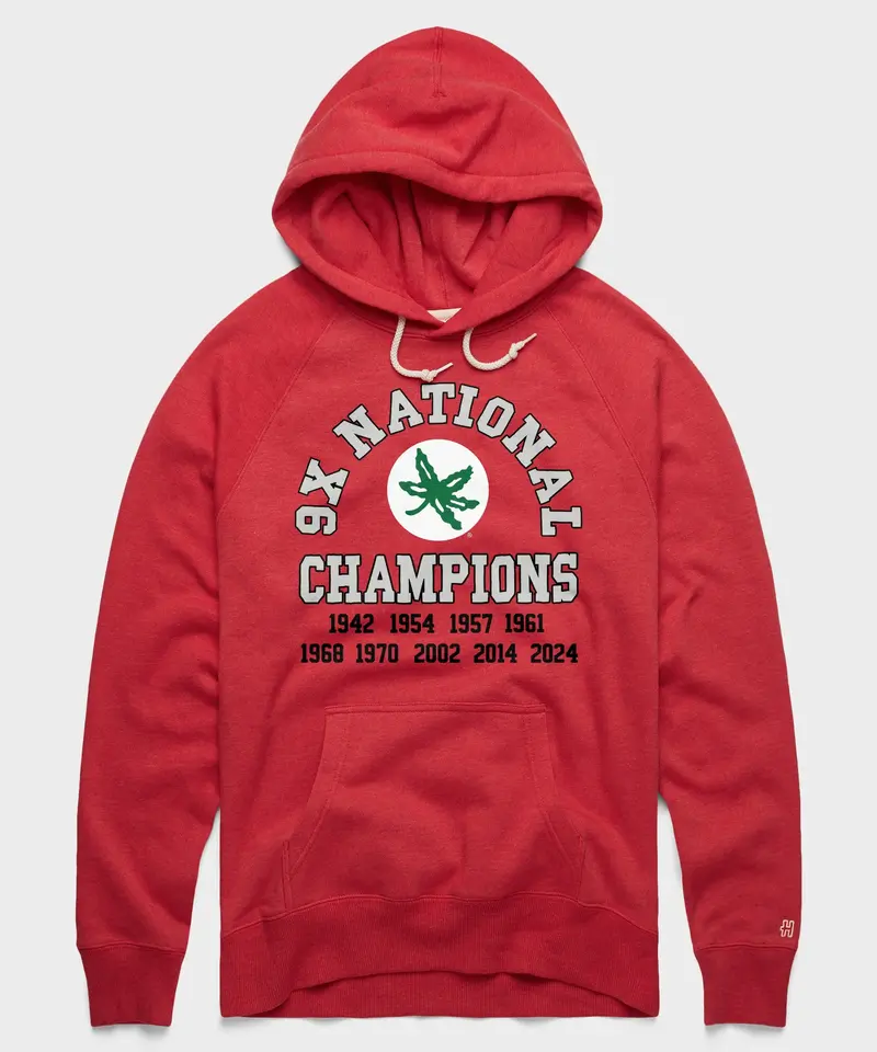 Ohio State 9X National Champions Hoodie 1