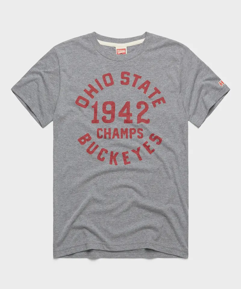 Ohio State Buckeyes 1942 National Champs T-Shirt 1
