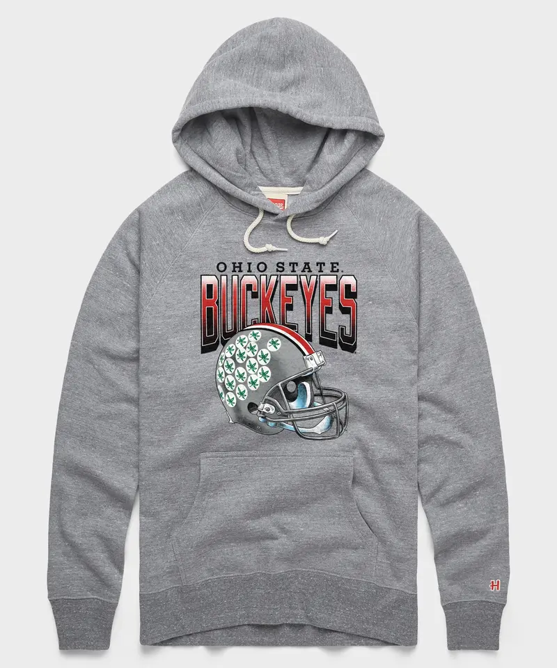 Ohio State Buckeyes Gradient Helmet Hoodie 1