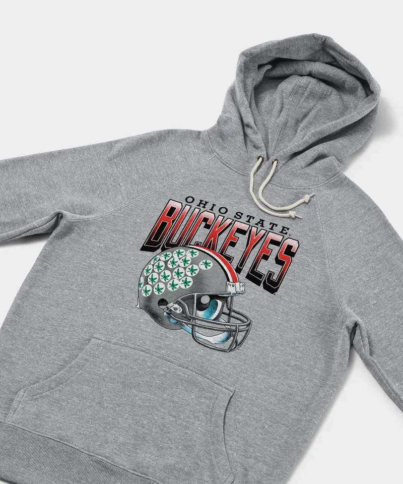 Ohio State Buckeyes Gradient Helmet Hoodie 2