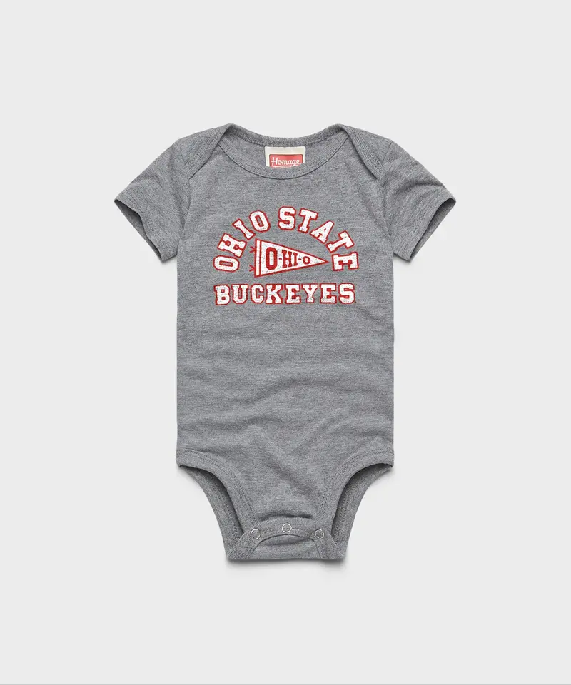 Ohio State Buckeyes Pennant Baby One Piece 1