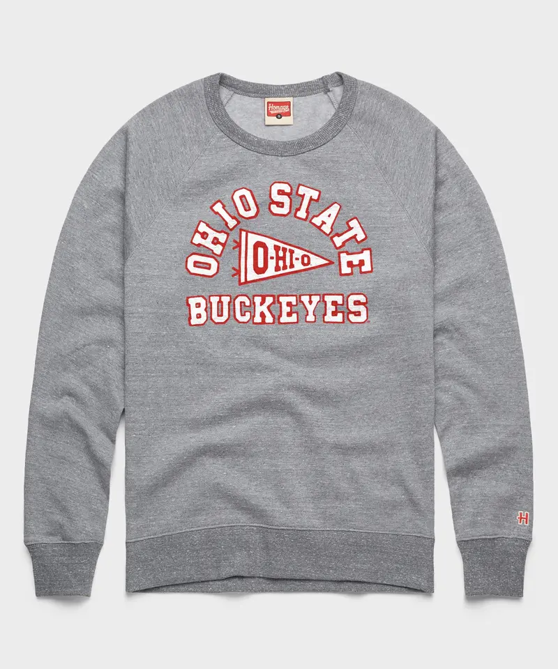 Ohio State Buckeyes Pennant Crewneck 1