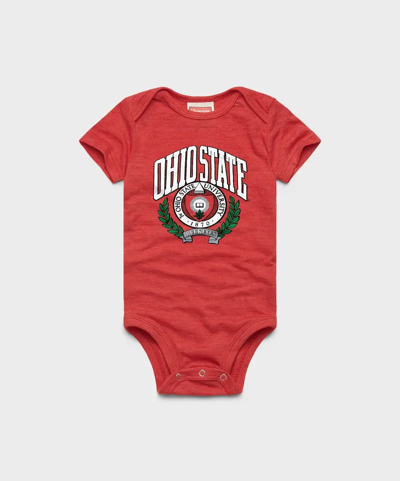 Ohio State Seal Bold Baby One Piece 1
