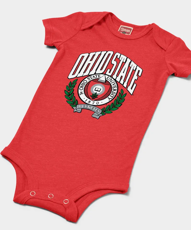 Ohio State Seal Bold Baby One Piece 2