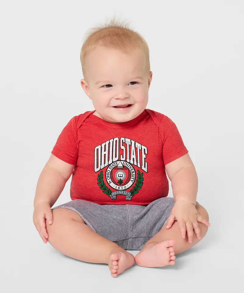 Ohio State Seal Bold Baby One Piece 3