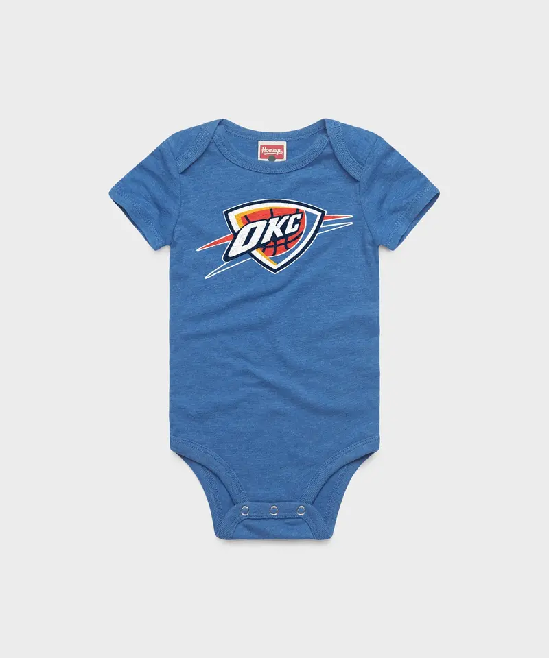 Okc Thunder Logo Baby One Piece 1