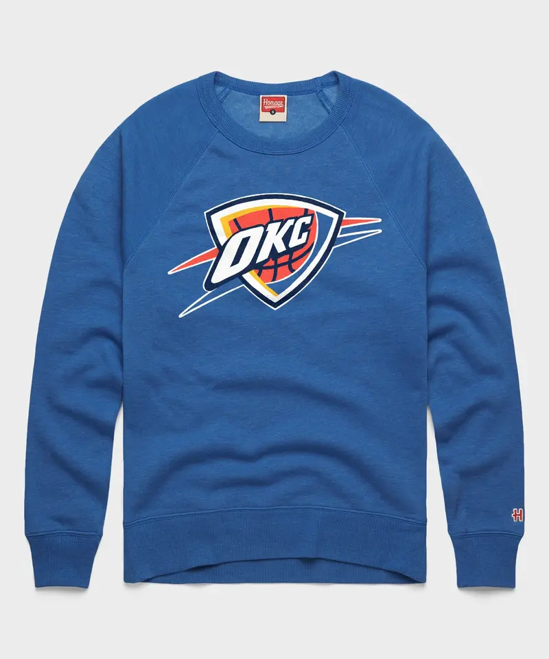 Okc Thunder Logo Crewneck 1
