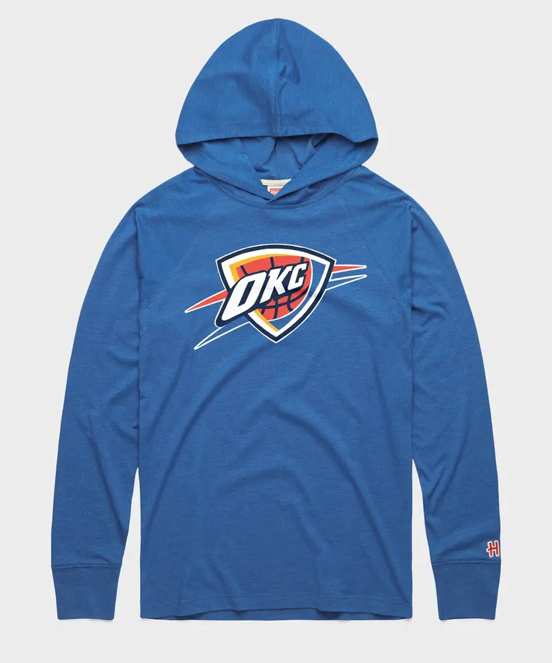 Okc Thunder Logo Lightweight Hoodie 1