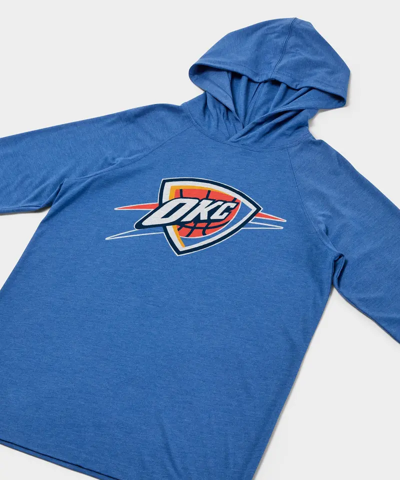 Okc Thunder Logo Lightweight Hoodie 2