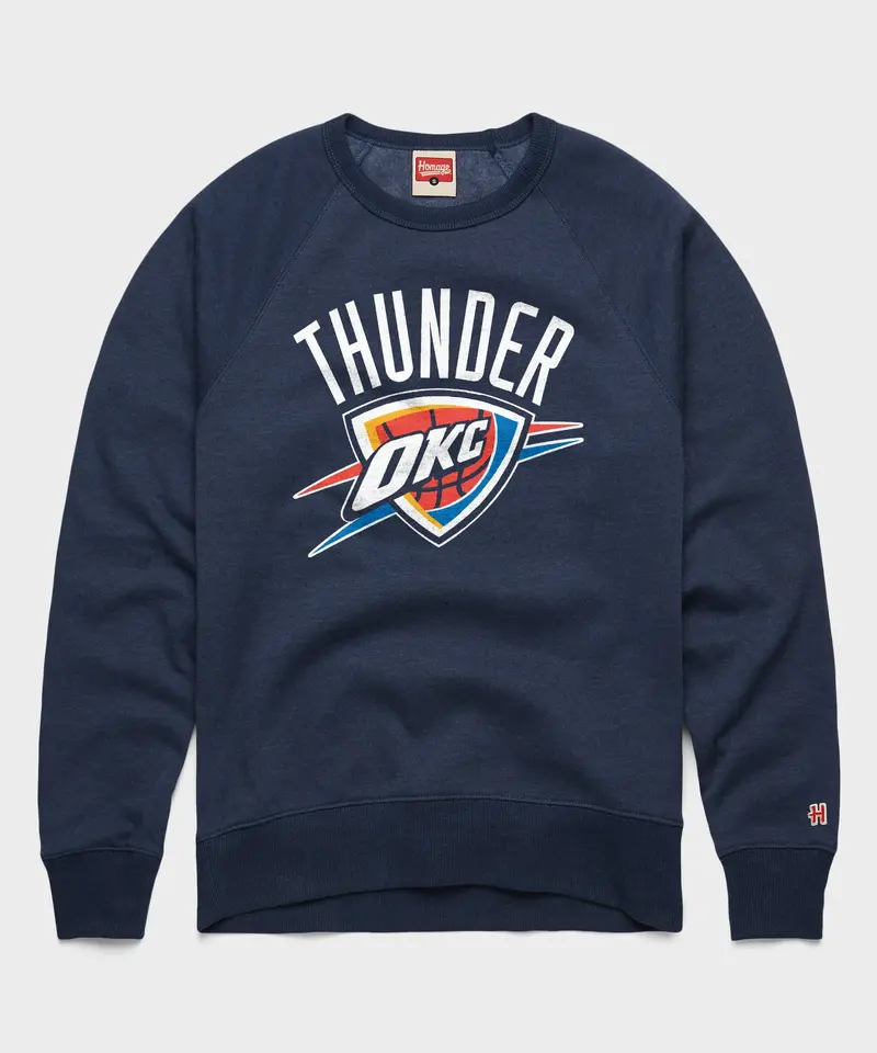 Oklahoma City Thunder Arch Crewneck 1