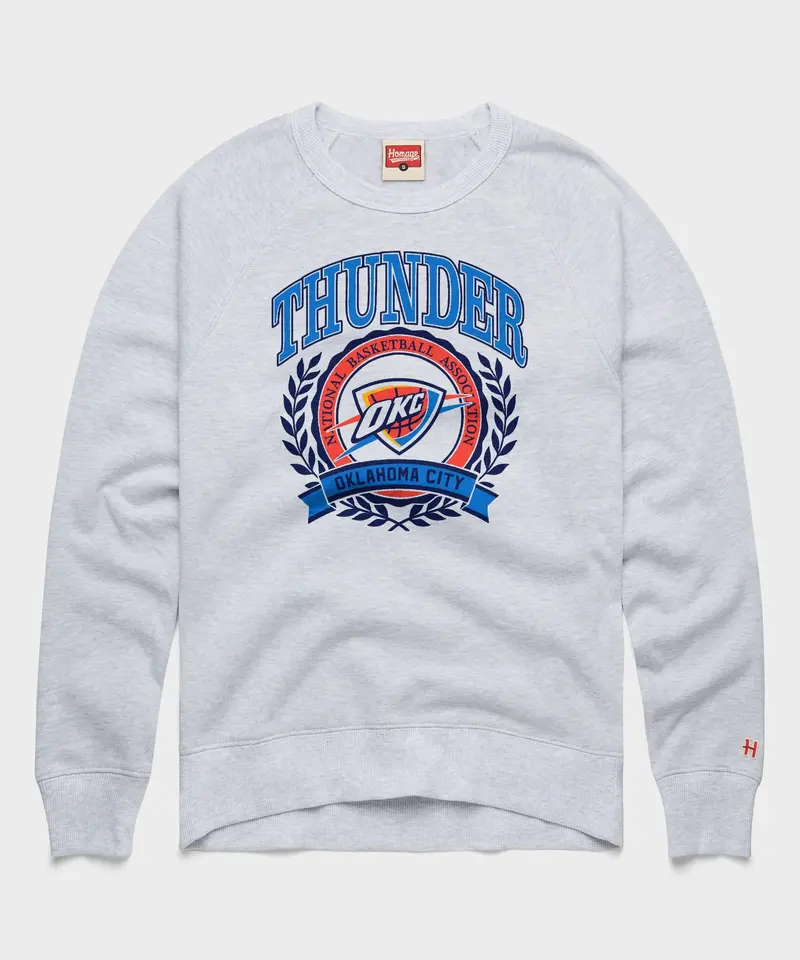 Oklahoma City Thunder Crest Crewneck 1