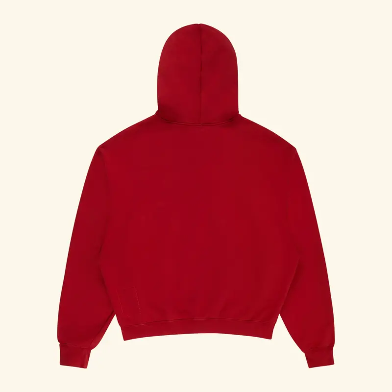 Outdoorsman Henley Hoodie (Red) 3