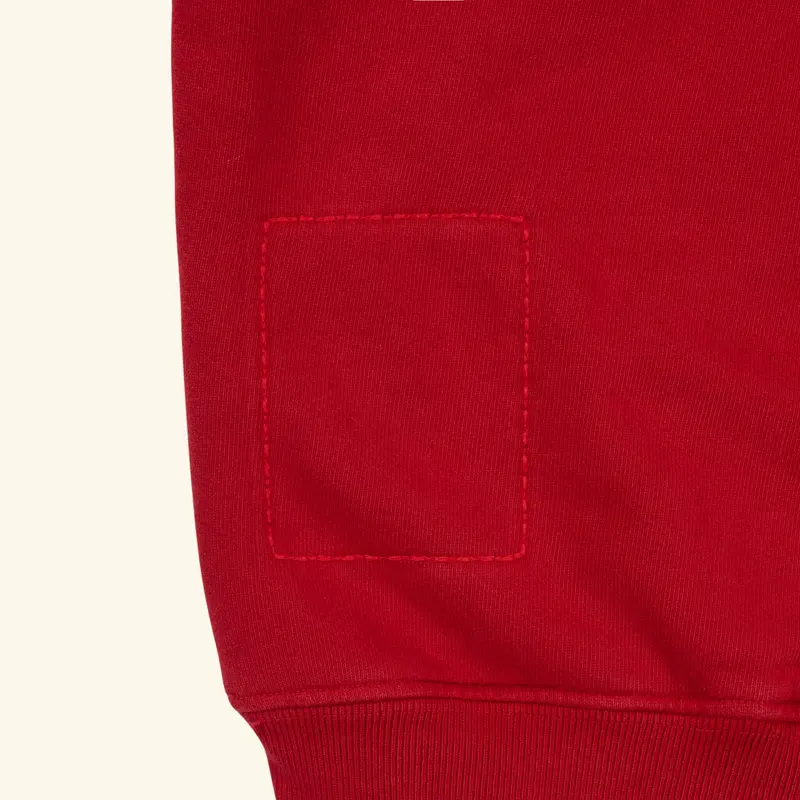 Outdoorsman Henley Hoodie (Red) 4