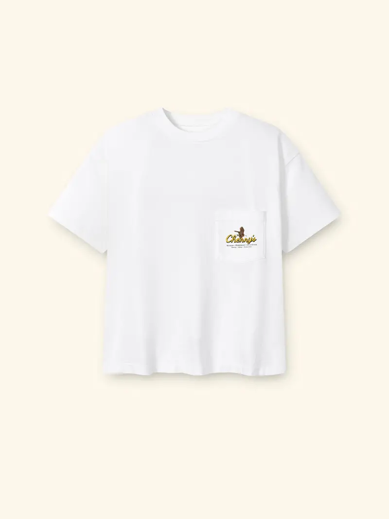 Outfitter Boxy Pocket T-Shirt (Vintage White) 1